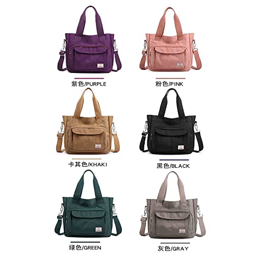Fashion Women's Canvas Bag Mommy Large Capacity Crossbody Bag Nylon Casual Women's Shoulder Bag4