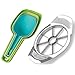VENIQE Stainless Steel Apple Cutter with 8 Blades Fruit Slicer Kitchen Accessories Ultra-Sharp & 3pcs Nesting Multi-Purpose Plastic Shovel Scoop Set Measuring Scoops Kirana Shop, Grocery etc (Y-9898)