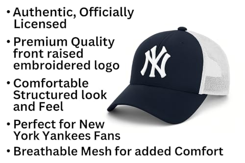 Gorra Trucker Mesh New York Azul Marino Blanco miniatura 6