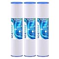 ICEPURE 20 Micron 20" x 4.5" Whole House Pleated Sediment Filter for Well Water, Remove Rust, Chlorine, Replacement Cartridge for ECP5-BB, AP810-2, HDC3001, SPC-45-1005 CP5-BB ECP1-20BB S1-20BB, 3PACK