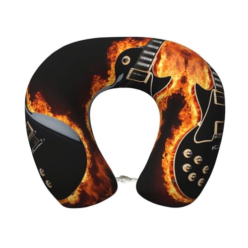Almohada cuello en U de espuma viscoelástica negra miniatura 1