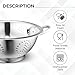 Avador Set of 3 Stainless Steel Colanders, Comes in 1.5 Quart 3qt Quart and 5 Quart for all your Cooking | Baking | Prepping Needs