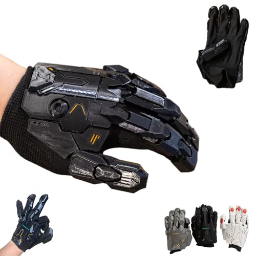 Image of Cyberpunk Exoskeleton Mecha Gloves- 3D Printed Sci-Fi Armor Design, Techwear Accessory for Sci Fi Costume Lover Gift