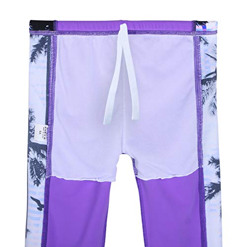 Image of TFJH E Girls Two Piece Swimsuit Long Sleeve Rash Guard Ages 3-12 | UPF 50+ sun protection, breathable , lightweight long sleeve swimsuit, full coverage, pool beach vacation, water park