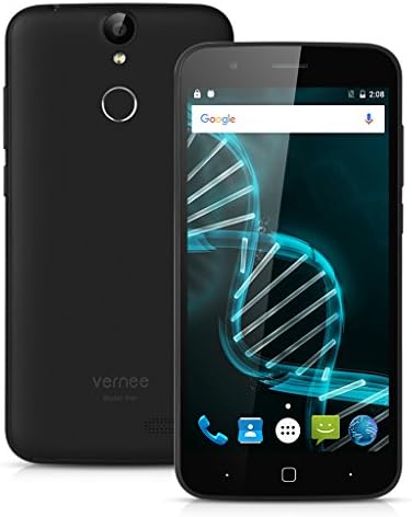 Vernee Thor 4G Smartphone 5.0'' Android 6.0 MT6753 Octa Core (RAM 3GB + ROM 16GB + Dual SIM + Fotocamera 13MP + HD 1280 * 720) WIFI GPS Bluetooth Nero