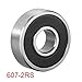 10pcs Ball Bearings 6000 6001 606 607 608 609-2RS Double Sealed High Carbon Steel Z1 for Industrial Equipment(607 7x19x6mm)