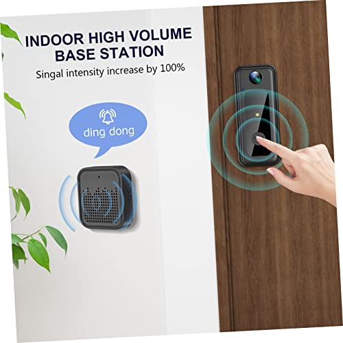 UKCOCO 3 Pecas campainha câmera wi-fi câmera sem fio doméstico vídeo Wifi plástico