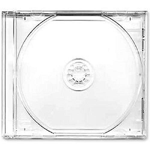 50 X Single CD DVD Blu Ray Disc Jewel Case With a Clear Tray and 10.4mm Spine. The same cases as used by music companies for their albums - Image 2