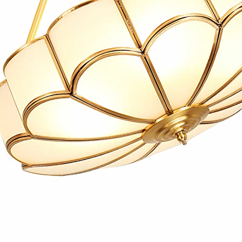 23Inch Tiffany Pendant Light Fixture 6-Light Semi Flush Mount Ceiling Light Vintage Chandeliers Light Handmade Glass Ceiling Lamp Fixture For Living Room Stairway Foyer Entryway #TOP5