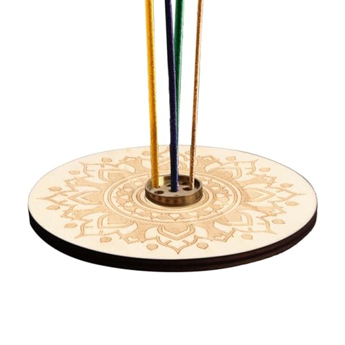 PW TOOLS Porta Bastoncini di incenso - Portaincenso Classico con 9 Fori per la Decorazione - Misterioso raccoglicenere per Sala Lettura, Camera da Letto, Soggiorno, Sala Yoga, Sale Meditazione