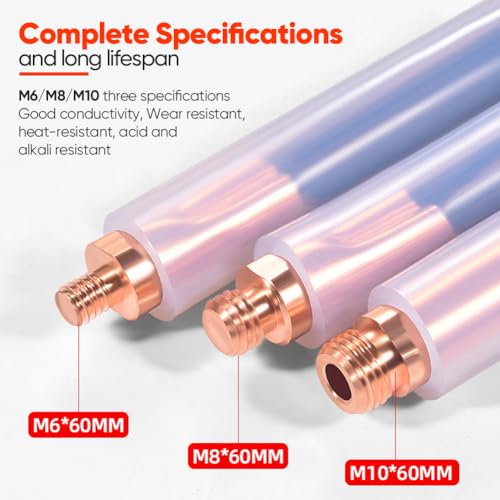 Image of M8 5PCS Weld Bead Cleaning Brush, Copper Head Weld Brush for Welding Bead Seam Polishing Machine - weld cleaning brush (M8-5Pcs)