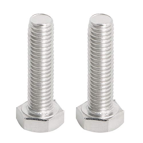 Image of Left Hand M8 x 30mm Hex Head Bolts Screws 304 Stainless Steel, A2-70 Fasteners Fully Machine Reverse Threaded SUS304 2 Pcs