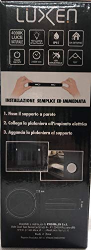 Plafoniera Led Tonda 20W da Esterno IP65 1600