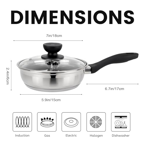 MARSKITOP Egg Poacher Pan Nonstick 2 Eggs, Poached Egg Cooker Stainless Steel Egg Poaching Pan, Poached Egg Pan PFOA Free, Poached Egg Maker by MARSKITOP - Image 6