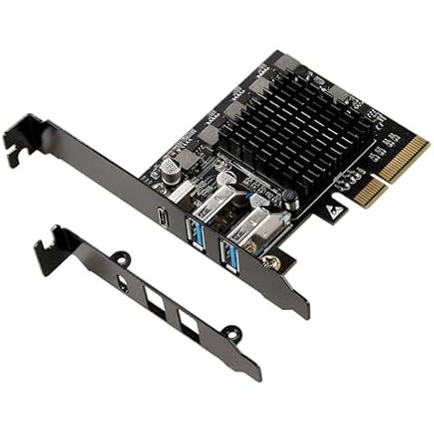 2 Port USB Type A 3.2 and Single Port USB-C 3.2 Gen 2x2 PCI-e Gen 3 x4 Expansion Card Cover