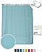 Produktbild arteneur® - Karibik Türkis - Premium Duschvorhang 180x200 inkl. 12 Edelstahl-Ringe  Anti-Schimmel Struktur-Stoff, Beschwerter Saum, Blickdicht, Wasserabweisend, Waschbar & inkl. E-Book