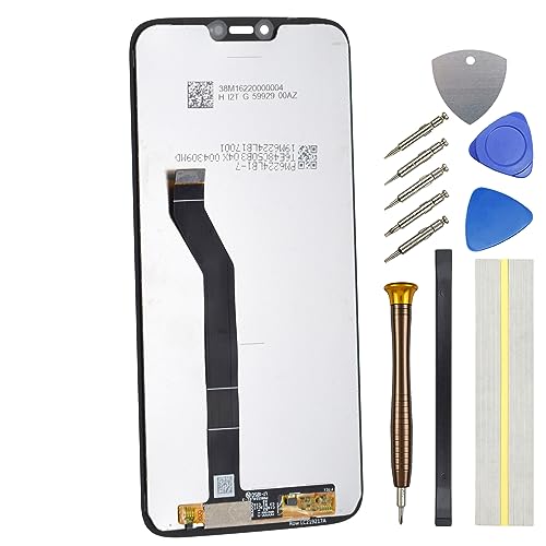 Double Sure LCD Screen for (154mm) Motorola Moto G7 Power XT1955 XT1955-4 Full Display Touch Digitizer Screen Replacement Black 6.2'