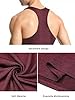 Ymmchy Men's Sleeveless Tank Tops Gym Vest Top Workout Y-Back Tanks Bodybuilding Vests Dry-Fit T Shirt 3 Pack Black/DB/Wine Red XXL #4