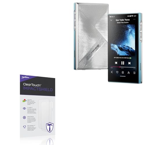 BoxWave Screen Protector Compatible with FiiO JM21 - ClearTouch ImpactShield (2-Pack), Impenetrable Screen Protector Flexible Film