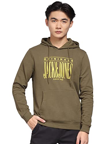 Image of Jack & Jones Men's Cottonblend Regular Fit Hooded Neck Sweatshirt