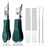 Cortauñas oblicuo juego de cortaúñas de cabeza en ángulo Cortauñas Biselado Juego cortaúñas encarnadas resistente con mango largo Inclinado Ultra Afilado