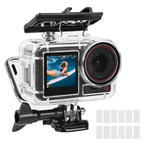 Image of OKFUN 50M/164FT Waterproof Housing Case Compatible for DJI Osmo Action 5 Pro Action4 Action3 Diving Protection Underwater Dive Cover Protective Shell with Bracket Accessories