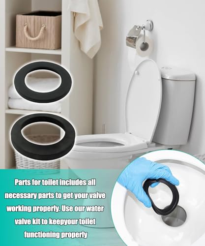 Image of 2PCS Thetfords 42141 Waste Ball Seal Kit Replacement for Aqua Magic Style Plus, Style II and Residence RV Toilet Parts