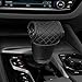 HQRNYP Leather Car Gear Shift Knob Cover, Stick Shift Cover, Anti-Slip Dust Waterproof Gear Shifter Stick Protector, Durable Car Accessories Shifter Lever Knob Protector for SUV Truck RV (Black)