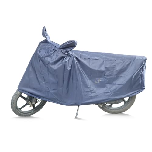 Image of TVS Racing Vehicle Cover with elastic (Vehicle Cover) | Universal Bike Cover for TVS Two Wheelers| UV Protection and Dustproof| Elastic Fit |Blue