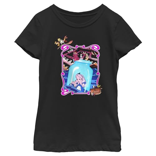 Image of Girl's Alice in Wonderland Alice in Bottle Mirror Poster T-Shirt