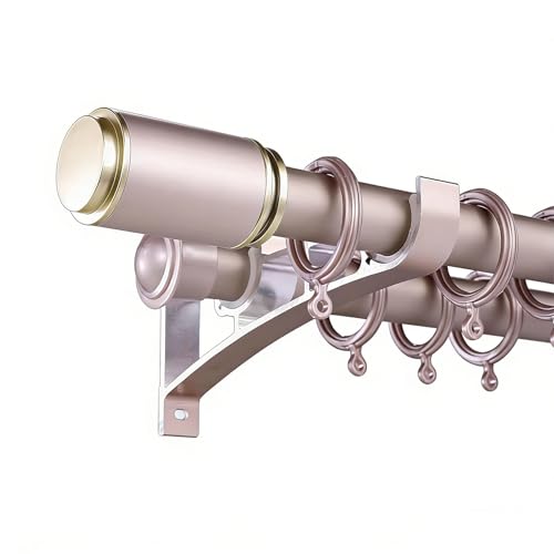 �_�u���J�[�e�����b�h 28mm �A���~���� ���ω׏d �É������O�t�� ���[�X �Ռ��J�[�e���Ή� �Ǖt�� ���r���O �Q���p �ȈՃG���h�t�B�j�A���t �h���[�v���b�h(Champagne Gold,270CM)