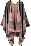 Poncho zum einfachen Überwurf. Man kann diese Poncho auch umgedreht tragen somit hat man eine neue Variante.