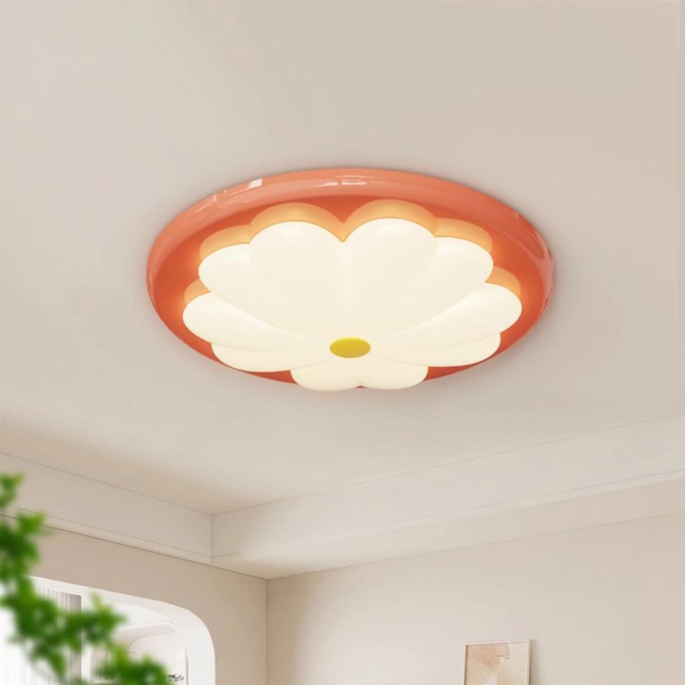 Lustre rose en fleur de verre pour un salon élégant ou un îlot de cuisine contemporain
