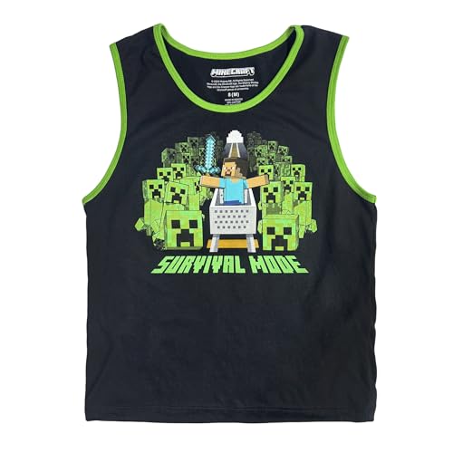 Minecraft Creepers Value 3-Pack of Youth Boy's Sleeveless Muscle Shirts4