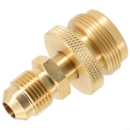 Adaptador de latón para estufa de camping, rosca de 3/8, apto para reguladores y mangueras de extensión