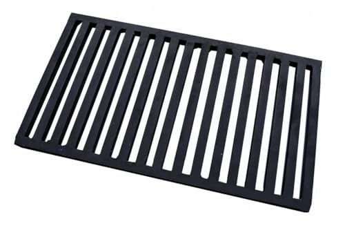 Grille de foyer d’angle 43x25 cm | 25x43 cm – Grille en acier pour cheminée, grille à cendres, grille de foyer robuste et résistante, grille de four | 430x250 mm | 250x430 mm | Épaisseur 12 mm