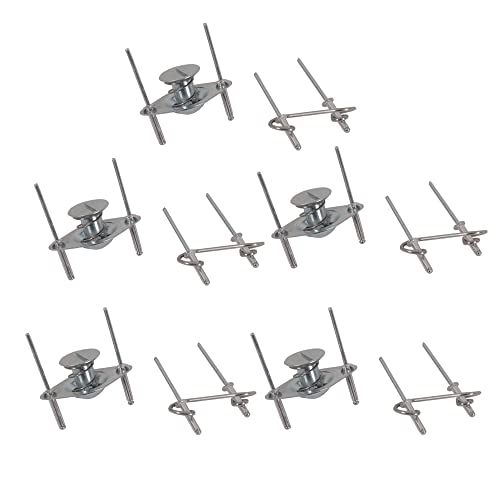 Oldbones 7/16 Quarter Turn Self Ejecting Fastener Spring Loaded For Fastening Sheet Metal and Door Panel Self Ejecting Flush Head Quick Turn Fastener Motorcycle Accessories 5Pack - Image 2