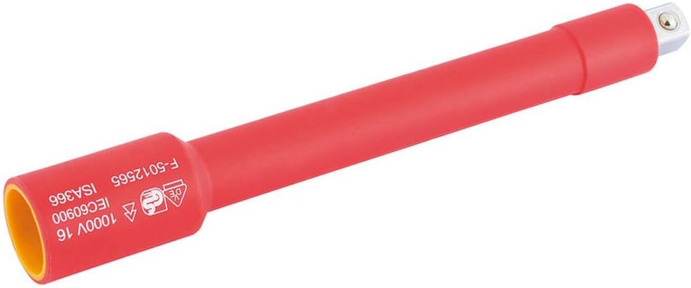 Draper 32102 Square Drive VDE Approved Fully Insulated Extension Bar,Blue,150mm 3/8 Inch