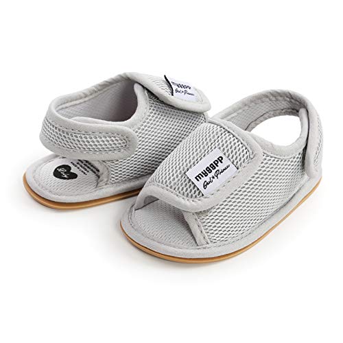Image of RVROVIC Baby Boys Girls Sandals Premium Infant Summer Outdoor Shoes PU Lightweight Soft Anti-Slip Sole Toddler Prewalker