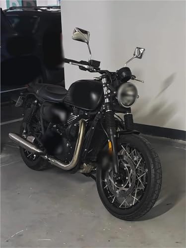 Espejo retrovisor de motocicleta cromado con visión clara para CB350 CB360 4