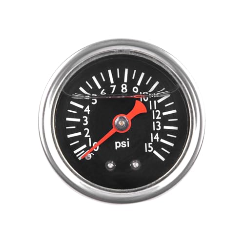 ZHSYMX 0-15 PSI Fuel Pressure Gauge, 1.5
