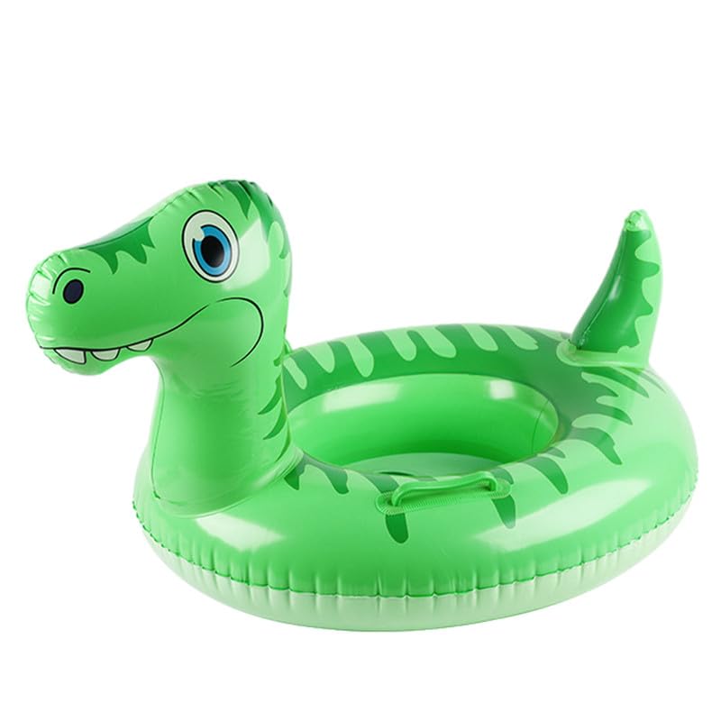 Flotante Bebe de Dinosaurio Piscina Hinchables Niños Flotadores Baby Pool Float Dinosaurio Bebe con Asiento Anillo de Natación Ayuda la Flotación para Niños de 6meses a 3años (Verde)