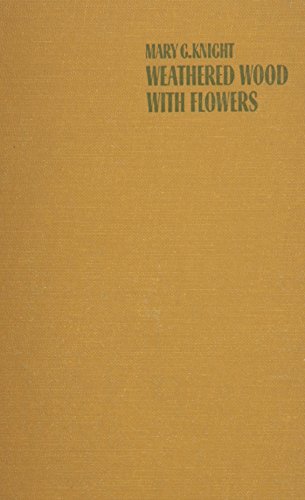 Weathered wood with flowers,