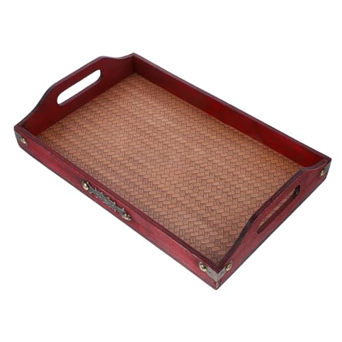 PEPLAYTAL Palet de Madera bandejas para Servir Antiguas Comida Bandeja de Queso Bandeja de te Elegante Fiesta Pallet Tray pales Madera Bandeja Decorativa Bandeja de salón de té aleación