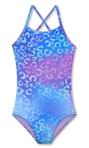Image of LUOUSE Swimwear for Girls Swimsuits Quick Dry Cross-Back Adjustable Strap Bathing Suit for Kids 2-13 Years