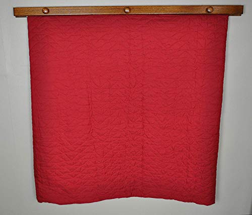 Image of RRD Quilt Hanger for Wall for Display (54 inch) Amish Made Wooden Quilt Rack Wall Mount - Rustic Tapestry Quilt Wall Hangers (Maple Wood, Natural Stain, 54 inch Long)