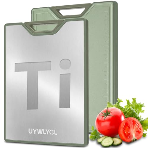 Titanium Cutting Board – Double Sided Cutting Boards for Kitchen,...