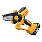 京セラ(Kyocera) 旧リョービ 充電式ハンディチェンソー BHCS-1810L1 663400A 【ハイパワーモーター搭載で硬い枝でも止まらない】 片手で使える 切り口が滑らかで切断時の負担も小さい 安全性を考慮した2つのガード(可動式ガードとハンドガード)でケガの防止 枝打ち 枝の剪定 枝の切断 チェンスピード10m/s ガイドバー長さ100mm リチウムイオン18V 充電時間69分