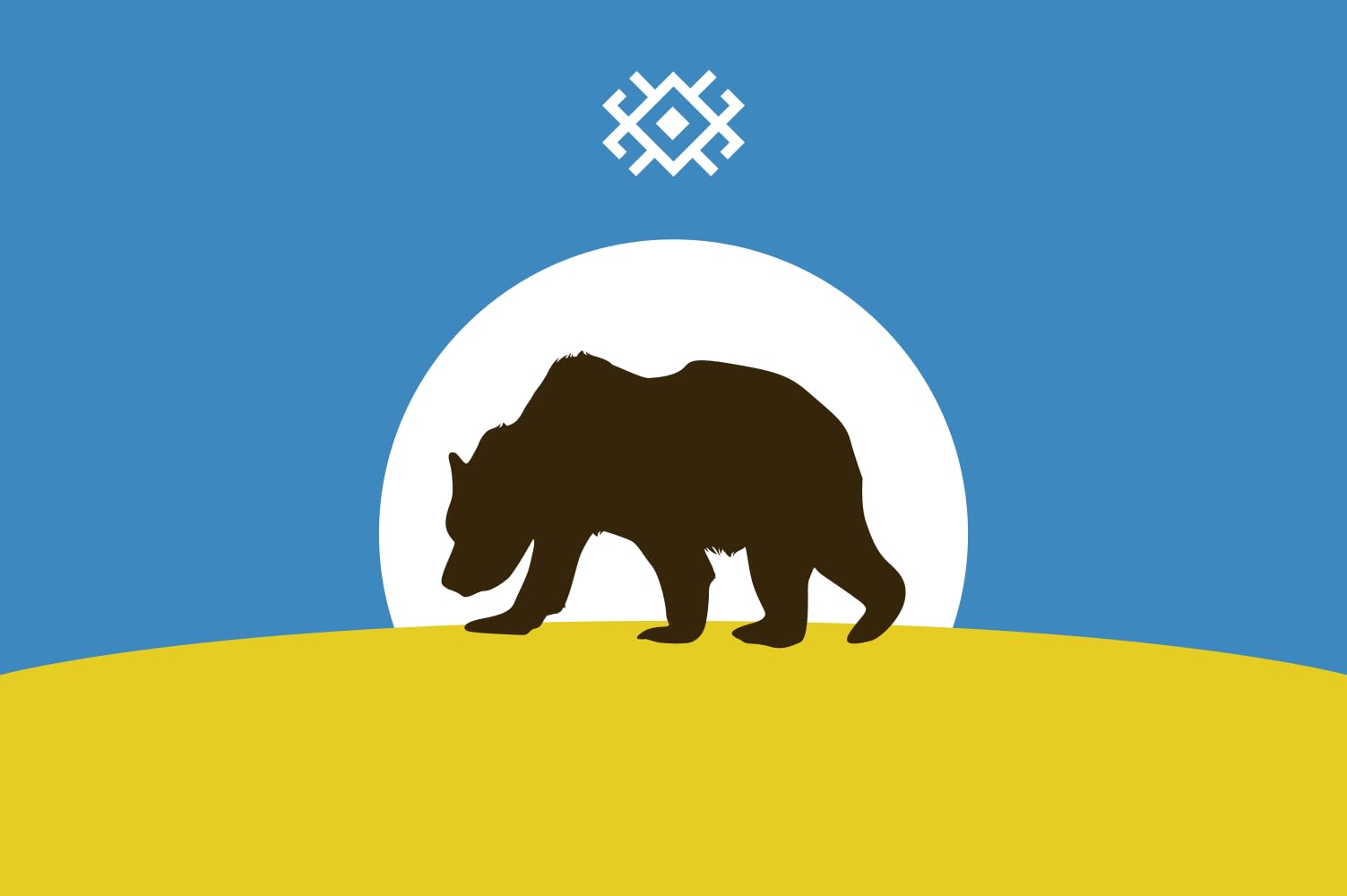Lyantor Russia drapeau paysage grand format pour vos événements outdoor