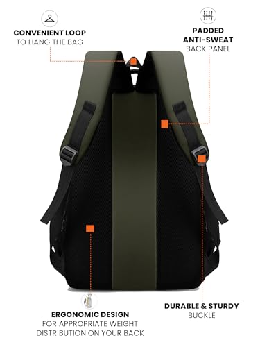 Image of FUR JADEN 35L Travel Professional Backpack with 15.6 Inch Laptop Compartment I 3 Large Compartments I Organizer Pockets I For Men Women Boys Girls I School and College Bagpack